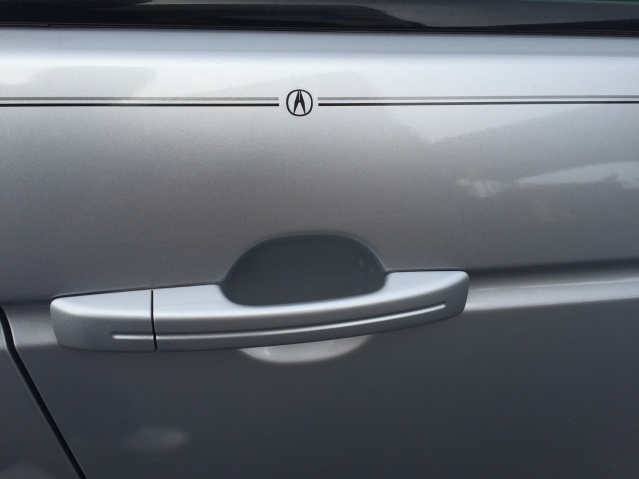 Acura vinyl logo emblem decal pin stripe