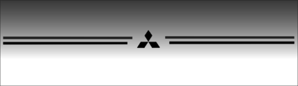Mitsubishi Lancer Outlander sport vinyl pinstripe emblem stripe logo decal graphic