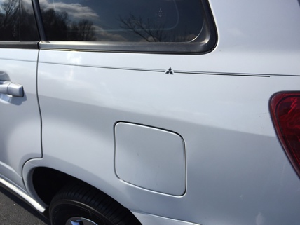 Mitsubishi Lancer Outlander sport vinyl pinstripe emblem stripe logo decal graphic