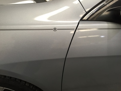 Acura vinyl logo emblem decal pin stripe