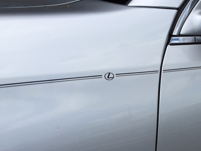 Lexus vinyl pinstripe emblem stripe logo decal graphic