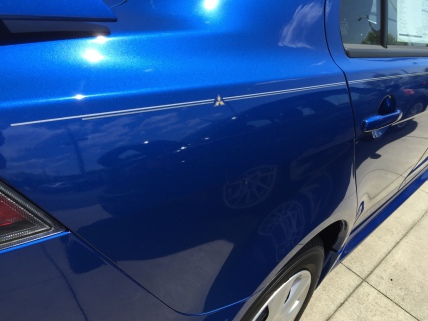 Mitsubishi Lancer Outlander sport vinyl pinstripe emblem stripe logo decal graphic