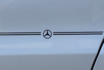 Mercedes-Benz pinstripe logo emblem decal kit stripes graphic