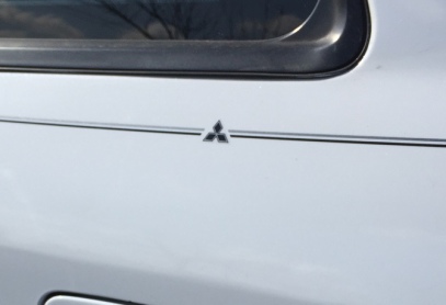 Mitsubishi Lancer Outlander sport vinyl pinstripe emblem stripe logo decal graphic