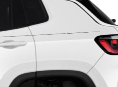 Jeep Grand Cherokee Renegade Gladiator limited summit overland high altitude latitude trailhawk Compass Wrangler Liberty Patriot vinyl pinstripe emblem stripe logo decal graphic