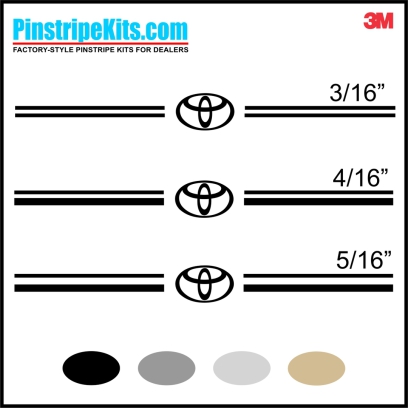 Toyota vinyl logo emblem decal pin stripe graphic