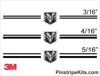 Ram Truck vinyl logo emblem decal pin stripe graphic