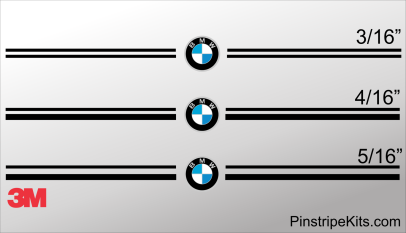 BMW vinyl logo decal emblem pinstripe stripe