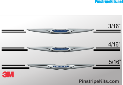 Chrysler Vinyl Logo Emblem Decal Pin Stripe