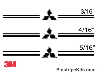 Insert an image caption here. Mitsubishi vinyl logo emblem decal pin stripe graphic Insert an alternative text here.