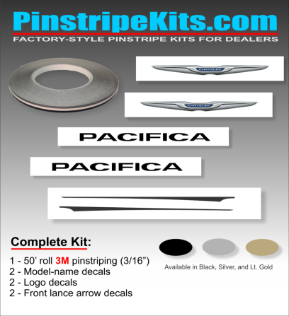 Chrysler 200 300 decal vinyl pinstripe emblem stripe logo decal graphic graphics decals