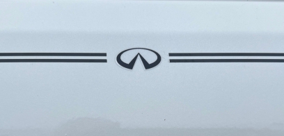 Infiniti vinyl pinstripe emblem stripe logo decal graphic sticker