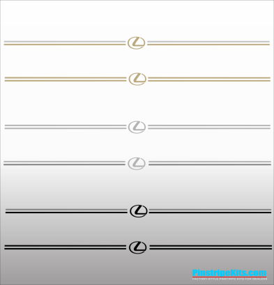 Lexus vinyl pinstripe emblem stripe logo decal graphic