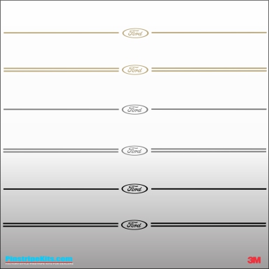 Ford focus explorer f150 expedition taurus escape fusion vinyl pinstripe emblem stripe logo decal graphic