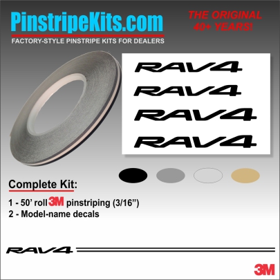 Toyota Camry Corolla Rav4 Tundra Tacoma 4Runnner Highlander vinyl pinstripe emblem stripe logo decal graphic