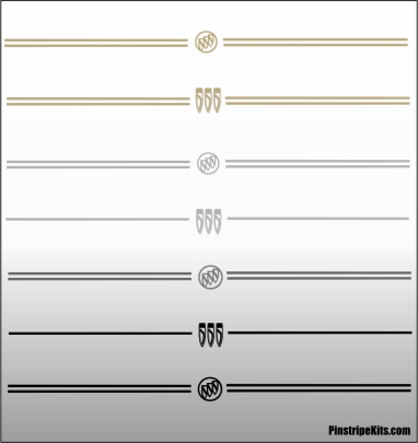 Buick vinyl logo decal emblem 3M pinstripe stripe kit
