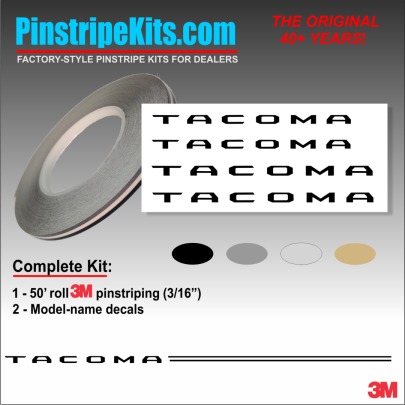 Toyota Camry Corolla Rav4 Tundra Tacoma 4Runnner Highlander vinyl pinstripe emblem stripe logo decal graphic