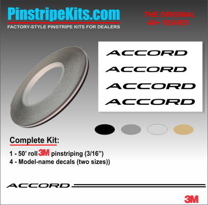 Honda CR-V CRV Accord Civic Ridgeline Odyssey HR-V Passport Pilot vinyl  logo emblem decal pinstripe kit