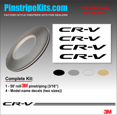 Honda CR-V CRV Accord Civic Ridgeline Odyssey HR-V Passport Pilot vinyl  logo emblem decal pinstripe kit