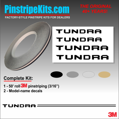 Toyota Camry Corolla Rav4 Tundra Tacoma 4Runnner Highlander vinyl pinstripe emblem stripe logo decal graphic