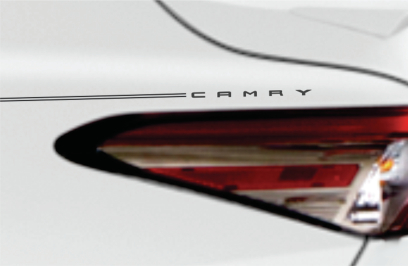 Toyota Camry Corolla Rav4 Tundra Tacoma 4Runnner Highlander vinyl pinstripe emblem stripe logo decal graphic