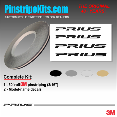 Toyota Camry Corolla Rav4 Tundra Tacoma 4Runnner Highlander vinyl pinstripe emblem stripe logo decal graphic