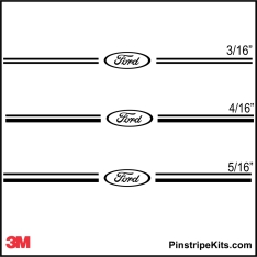 Ford Vinyl Logo Emblem Decal Pin Stripe