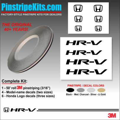 Honda CR-V CRV Accord Civic Ridgeline Odyssey HR-V Passport Pilot vinyl  logo emblem decal pinstripe kit