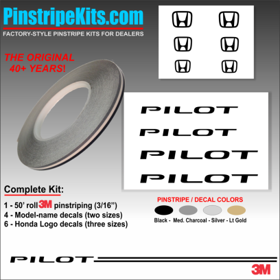 Honda CR-V CRV Accord Civic Ridgeline Odyssey HR-V Passport Pilot vinyl  logo emblem decal pinstripe kit