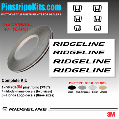 Honda CR-V CRV Accord Civic Ridgeline Odyssey HR-V Passport Pilot vinyl  logo emblem decal pinstripe kit
