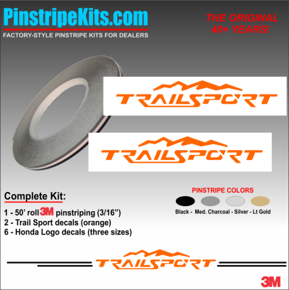 Honda CR-V CRV Accord Civic Ridgeline Odyssey HR-V Passport Pilot vinyl  logo emblem decal pinstripe kit