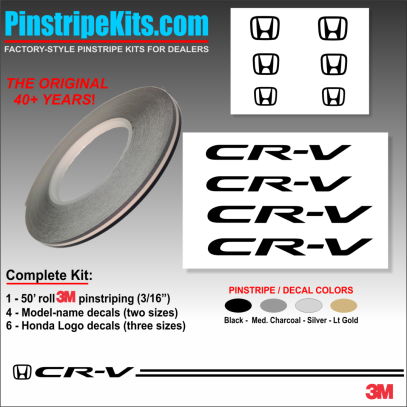 Honda CR-V CRV Accord Civic Ridgeline Odyssey HR-V Passport Pilot vinyl  logo emblem decal pinstripe kit