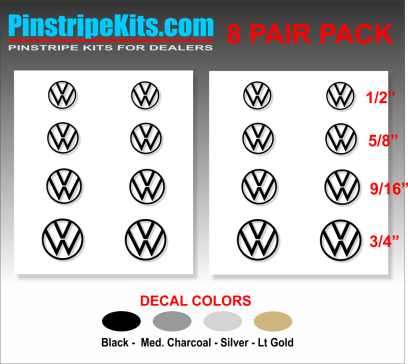VW Volkswagon Jetta Passat Beetle vinyl pinstripe emblem stripe logo decal graphic