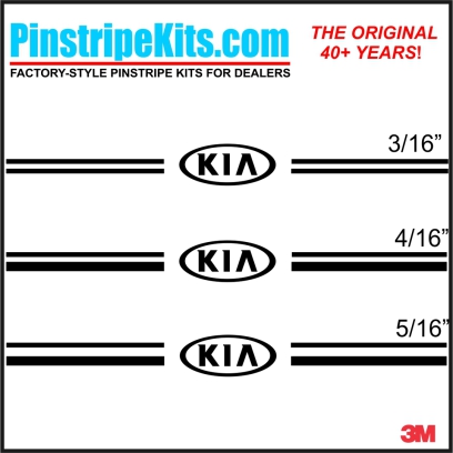 KIA vinyl logo decal emblem 3M pinstripe stripe kit