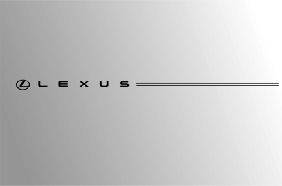 Lexus vinyl pinstripe emblem stripe logo decal graphic
