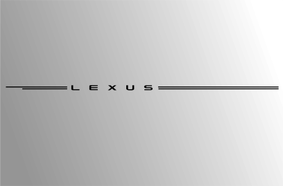 Lexus vinyl pinstripe emblem stripe logo decal graphic