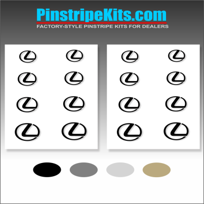 Lexus vinyl pinstripe emblem stripe logo decal graphic