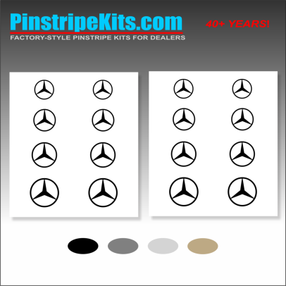 Mercedes-Benz vinyl pinstripe emblem stripe logo decal graphic