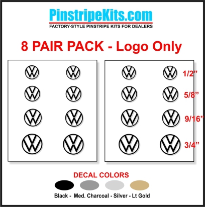 VW Volkswagon Jetta Passat Beetle vinyl pinstripe emblem stripe logo decal graphic