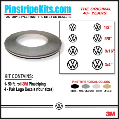 VW Volkswagon Jetta Passat Beetle vinyl pinstripe emblem stripe logo decal graphic