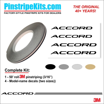 Honda CR-V CRV Accord Civic Ridgeline Odyssey HR-V Passport Pilot vinyl  logo emblem decal pinstripe kit
