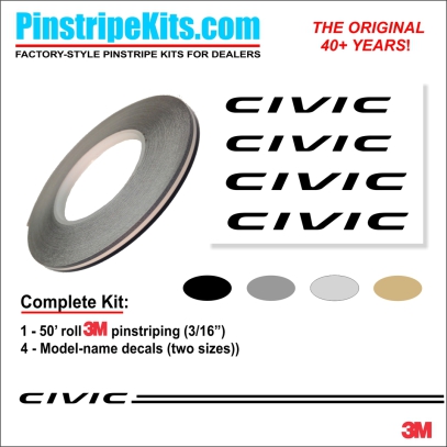 Honda CR-V CRV Accord Civic Ridgeline Odyssey HR-V Passport Pilot vinyl  logo emblem decal pinstripe kit