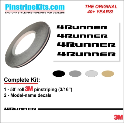 Toyota Camry Corolla Rav4 Tundra Tacoma 4Runnner Highlander vinyl pinstripe emblem stripe logo decal graphic