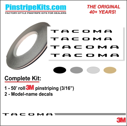 Toyota Camry Corolla Rav4 Tundra Tacoma 4Runnner Highlander vinyl pinstripe emblem stripe logo decal graphic