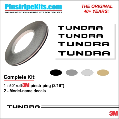 Toyota Camry Corolla Rav4 Tundra Tacoma 4Runnner Highlander vinyl pinstripe emblem stripe logo decal graphic