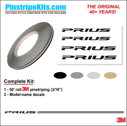 Toyota Camry Corolla Rav4 Tundra Tacoma 4Runnner Highlander vinyl pinstripe emblem stripe logo decal graphic
