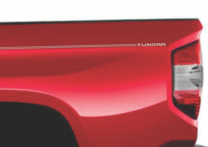Toyota Camry Corolla Rav4 Tundra Tacoma 4Runnner Highlander vinyl pinstripe emblem stripe logo decal graphic