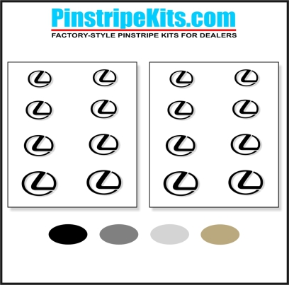 Lexus vinyl pinstripe emblem stripe logo decal graphic