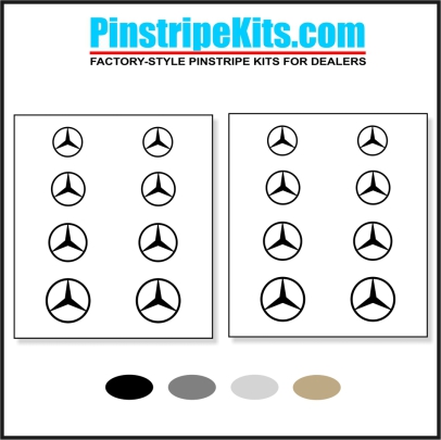 Mercedes-Benz vinyl pinstripe emblem stripe logo decal graphic
