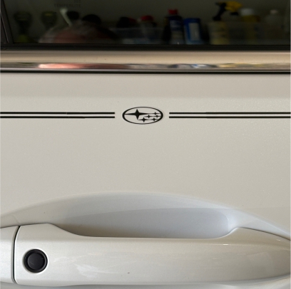 Subaru vinyl logo decal emblem 3M pinstripe stripe kit